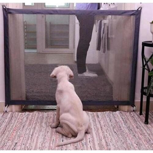 2019 Pet Barrier Folding Breathable Mesh Net Dog Separation Guard Gate Pet Isolated Fence Enclosure Dog Safety Supplies