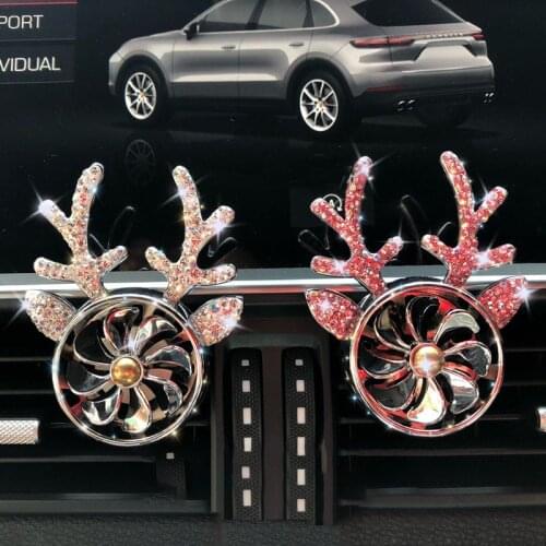 Bling Diamond Car Air Freshener Deer Design Car Perfume Auto Fragrance Good Smell The Car Diffuser