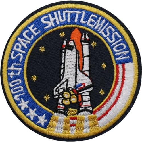 Custom Embroidered DIY Rocket Memory Sew Iron On Patch Badge Clothes Fabric Applique patch Welcome for quotation