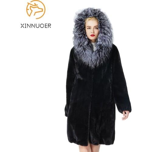 Черные шубы XINNUOER China At AliExpress
