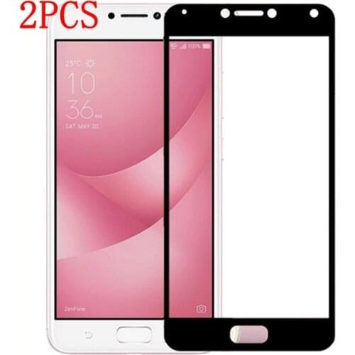 2PCS Full Cover Tempered Glass For Asus Zenfone 4 Max Screen Protector protective film For Asus ZC554KL glass