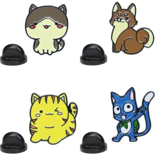 Womens Brooch Lapel Pins Badges For Backpack Enamel Pin Brooches Cute Badges For Clothes Metal Cat Badges Brooches For Women
