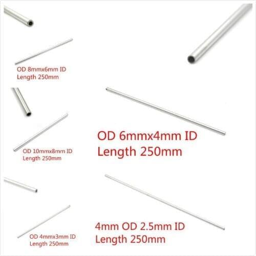 1pc 304 Stainless Steel Capillary Tube OD 8mm 6mm ID OD 10mm 8mm ID OD 4mm 3mm ID OD 6mm 4mm ID OD 4mm 2.5mm ID