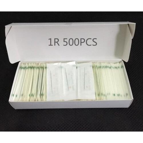 500 Pieces/Box Tattoo 1R Needles For Permanent Eyebrow and Lip Munsu Makeup Machine 0.35mm*50mm Free Shipping