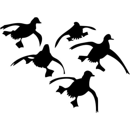 Animal DUCK Bird Car Sticker Windshield Bumper Motorcycle Decal Vinyl Cover Scratches Waterproof PVC 15*15cm