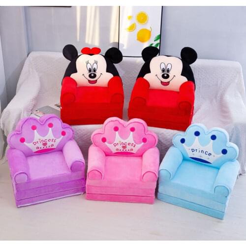 Mickey Mouse Nest Children Sleeping Bed Sofa Stuffed Sofa Minnie Mouse Girls Fold Sofa Disney Children Boys Girls Chair Filler