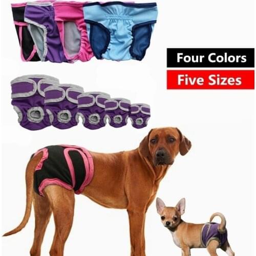 Pet Underwear Physiological Sanitary Shorts Dog Diapers Physiological Pants Soft Washable Female Dog Shorts