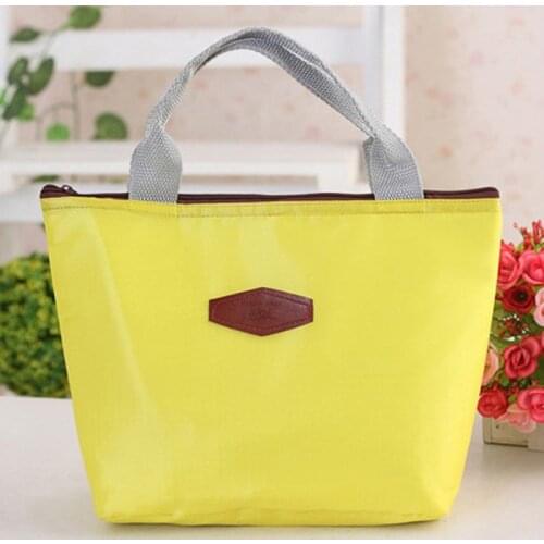 Candy Color Lunch Bag Waterproof Portable Picnic Insulated Food Storage Box Tote Lunch Bag Large Capacity Handbag Lunch Box