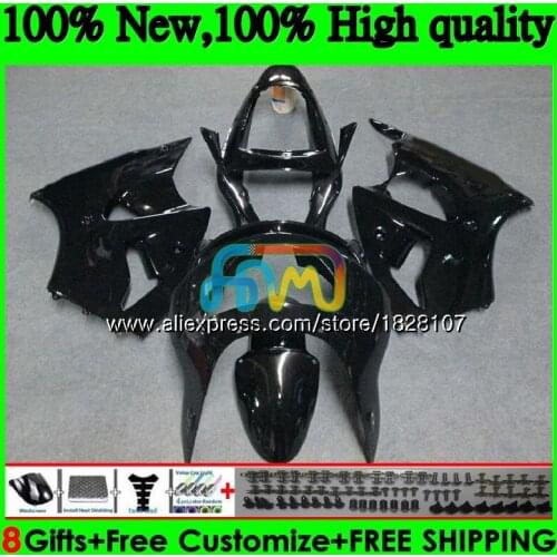 Body For KAWASAKI ZX-6R Glossy black 6 R ZX-636 ZX600 600CC ZX6R 98 99 28BS.2 ZX636 ZX600CC ZX 636 6R 98 99 1998 1999 Fairings