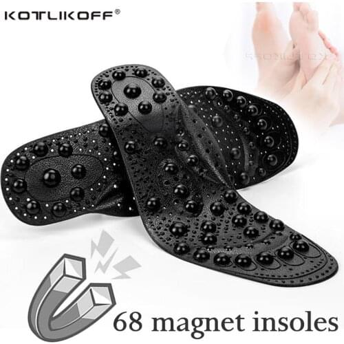 KOTLIKOFF Enhanced Upgrade 68 Magnetic Massage Insole Foot Acupuncture Point Therapy Insole Cushion Body Detox Slimming Magnetic
