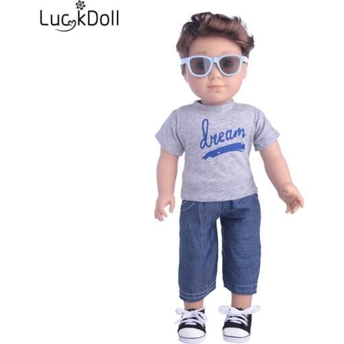 LUCKDOLL Fit 18 Inch American 43cm Baby Doll Clothes Accessories,Girls Toys,Generation,Birthday Gift
