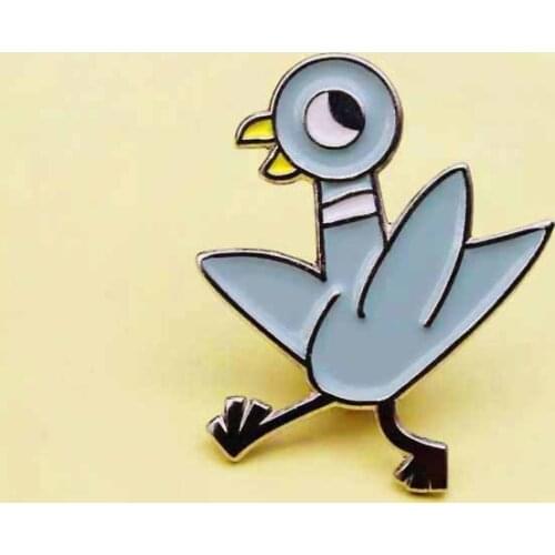 Cartoon Fun Cute Funny Animal Chick Bird Enamel Brooch Alloy Badge Pin Clothes Bag Accessories Woman Jewelry Gift For Friends