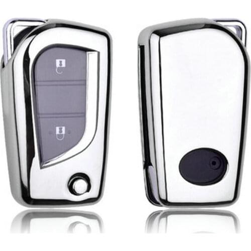 Soft TPU Car Remote Key Case Full Cover Holder For Toyota Auris Corolla Reiz Avensis Verso Yaris Aygo Rav4 Scion TC IM 2015 2016