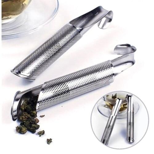 Stainless Steel Tea Infuser Creative Pipe Design Metal Tea Strainer for Mug Fancy Filter for Puer Tea Herb Tea Tools Accessories