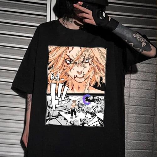 2021 New Fashion Tokyo Revengers T-Shirt Men Cotton T Shirt Anime Manjiro Sano Manga Clothes Tops Tees Camiseta Camiseta