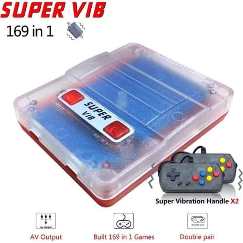 New Super VIB vibration 8 bit 169 in 1 TV SNES game machine red and white machine nostalgic home FC doubles video game console