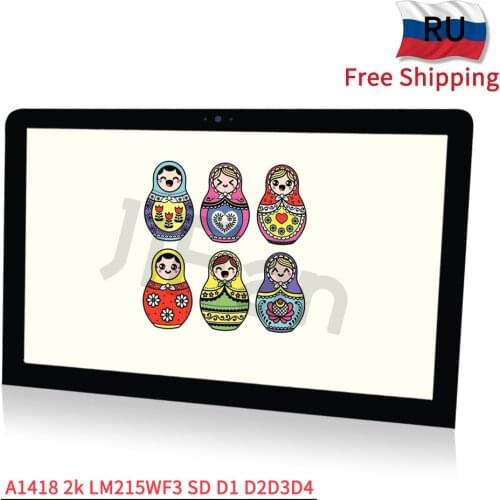 Ship From Warehouse For iMac A1418 2K Retina LCD 21.5'' Screen Assembly LM215WF3 SD D1 D2 D3 2014 2015 MD093 MD094 661-7109