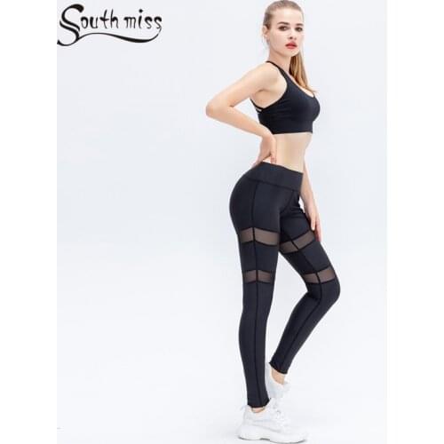 Premium Black Women Sport Legging Sexy Breathable Mesh Patchwork Gym Tight High Rise Hollow Hips Push Up Yoga Pants