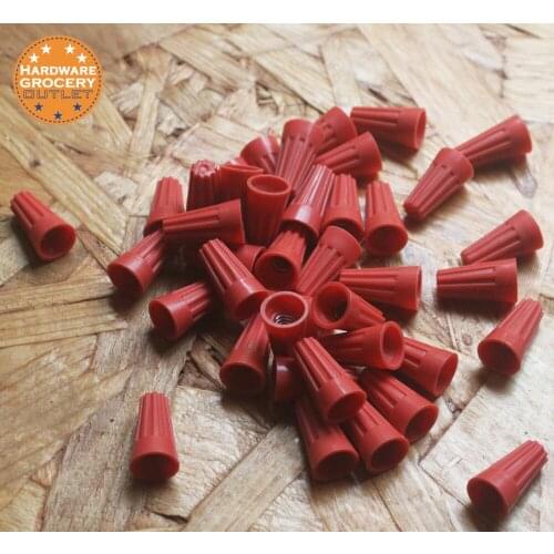 Electrical Wire Connection Screw Twist Connector Cap w/ Spring Insert Assortment P1 Orange color 100pcs/pack