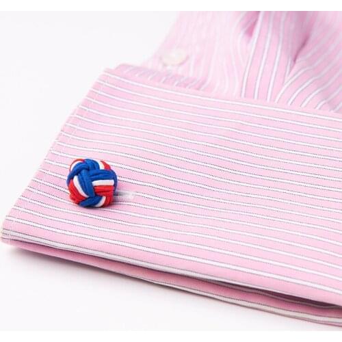 High Quality Big Size Handmade Rope Ball Cufflinks Silk Knots Elastic Cuff Button For Mens Shirt Hat Shoes Decoration Gift