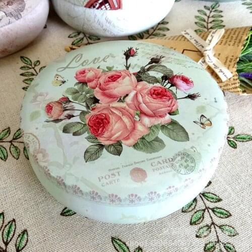 Tinplate Round Tin Box Mousse Cake Packaging Chocolate Candies Hand Gift Box Flower Tea Packaging Wedding Birthday Gift Box