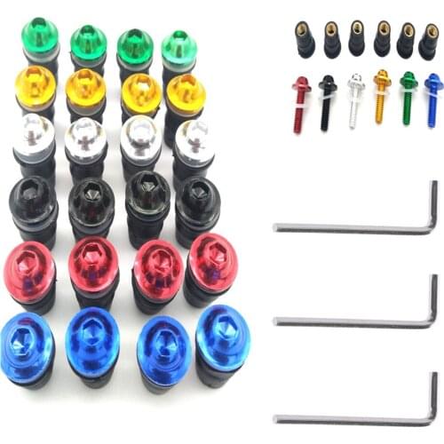 10PCS 5MM motorcycle accessories screw kit windshield bolt Universal suit