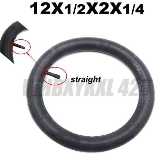 12X1/2X2X1/4 fits many gas electric scooters and e-bikes 12 1 / 2X 2 1/4 with straight valve wheel tires & inner tube