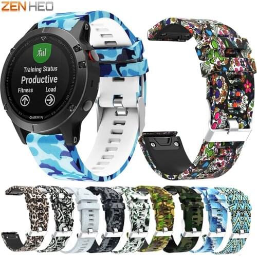 22mm Silicone Bracelet Strap For Garmin Fenix 5/5 Plus Quick Release Easy Fit Watch Band For Garmin Forerunner 935 945 Wristband