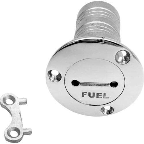 38mm Marine Boat Gas Fuel Tank Deck Fill Filler with Key 316 Stainless Steel