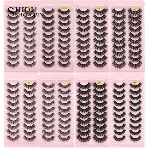 4 Pairs False Eyelashes 3D Mink Lashes Natural Long Nature Black Handmade Maquiagem Cilios Makeup Tool Eyelash Extension