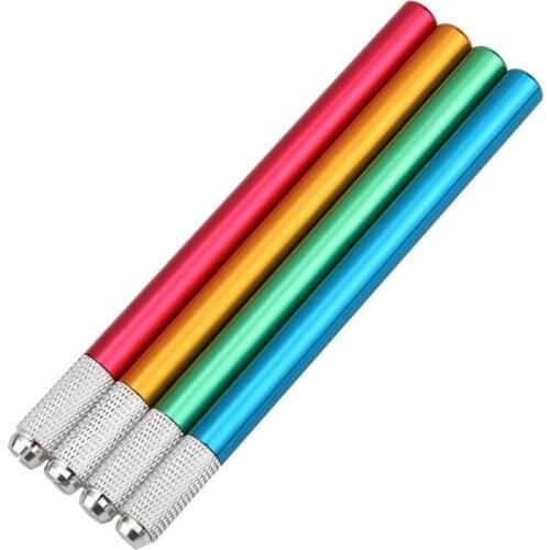 5pcs/lot Professional Handmade Permanent Makeup goochie Tattoo Manual Pen Machine for Eyebrow with 10pcs blade 12 Free Shipping