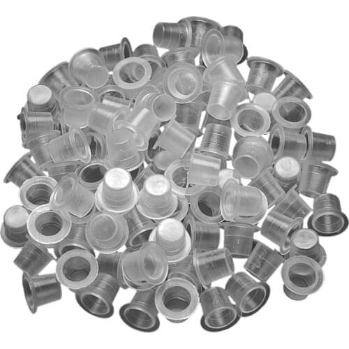 500Pcs Tattoo Ink Holders Wide-brimmed Makeup Accessories Small Size Disposable Waterproof Eyebrow Tattoo Ink Cup wholesale