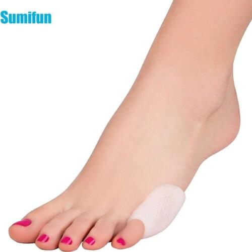2pcs Silicone Gel Bunion Protector Toe Straightener Separator Thumb Valgus Little Toe Corrector Orthopedic Foot Support Z24901