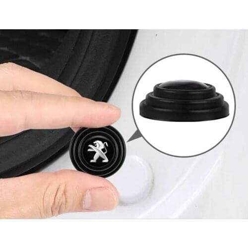 For Peugeot 106 108 206 208 306 308 508 2008 3008 Car Door Shock Absorber Cars Goods Buffer Anti-Collision Protection Sticker
