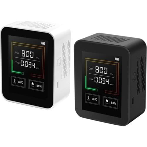 CO2 Meter Digital Temperature Humidity Sensor Tester Air Quality Monitor Carbon Dioxide TVOC Detector Thermometer Hygrometer