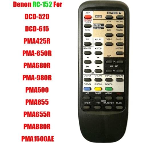 Denon RC-152 New For Denon CD DCD-520 DCD-615 PMA425R PMA-650R PMA680R PMA-980R PMA500 PMA655 PMA655R PMA880R