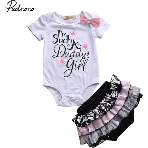 Babies 2PCS Summer Floral Clothing Set Newborn Infant Baby Girl Letter Bodysuit Polka Dots Layered Ruffle Shorts Summer Outfits