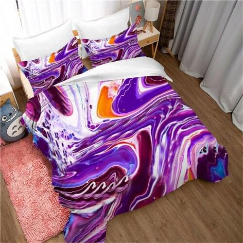 Fanaijia Color pattern Duvet Cover Set 3d Print Bedding Set queen Size Pillowcase Beds Comforter Set bed set queen size