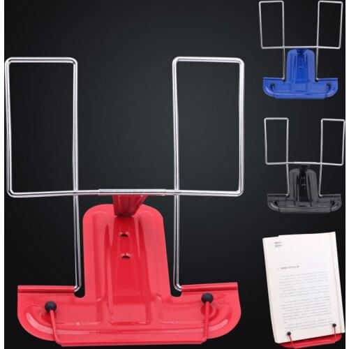 Creative Metal Rack Simple Organizer Book Stand Multifunction Document Book-Reading Portable Holder Support for Office, Home