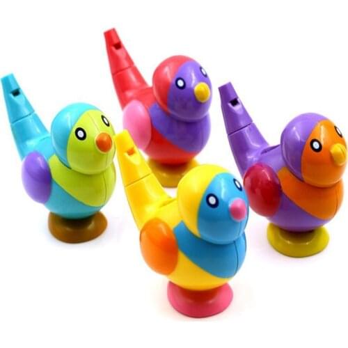 Creative Plastic Cartoon Birds Water Whistle Baby Kids Children Music Instrument Educational Toys Birthday Christmas Gifts