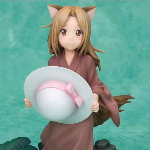 HOT Anime Take Cap PVC Collection Model Doll Toy Kawaii Little Fox Natsume Friends Book Little Fox Action Figur birthday gift