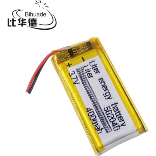 10pcs 3.7V 400mAh 502040 Lithium Polymer LiPo Rechargeable Battery ion cells For Mp3 Mp4 Mp5 DIY PAD E-book bluetooth headset