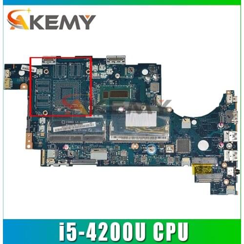 Akemy laptop Motherboard For ACER Aspire R7-572 Intel Core i5-4200U Mainboard LA-A021P SR170 DDR3