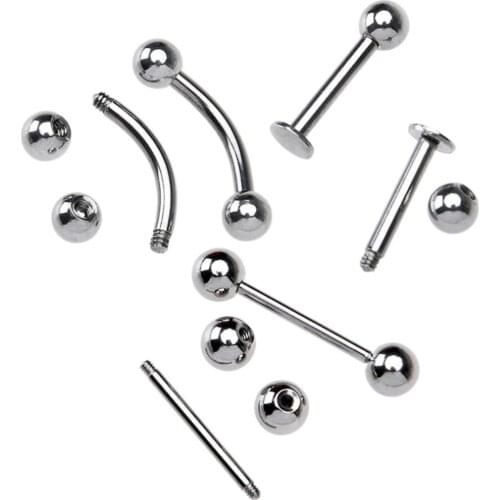 20pcs/Set Body Ring Tattoo Kit Tools Gloves Belly Ear Nose Navel Needles Button Body Piercing Tool Kit Tattoo Machine Set