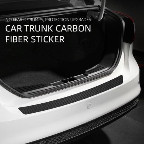 Car Trunk Rear Bumper Trim Guard Plate Protector Sticker for Volkswagen golf 4 5 6 7 POLO Tiguan PASSAT TOURAN Scirocco BEETLE