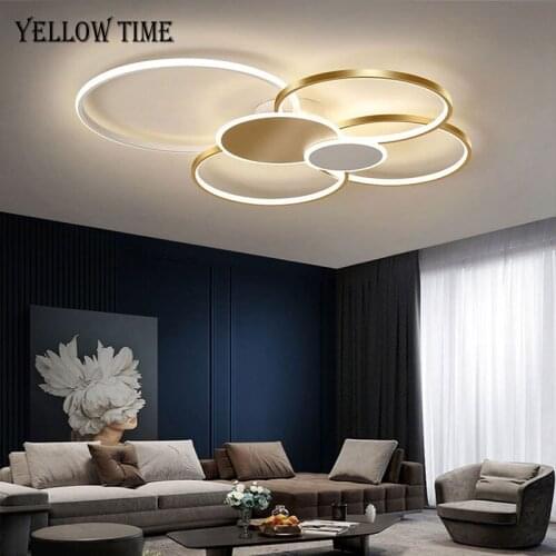 New Led Ceiling Lights For Living Room Dining Kitchen Bedroom Home Lamp Modern Round Ceiling Chandelier Lamp Lighting Fixtures