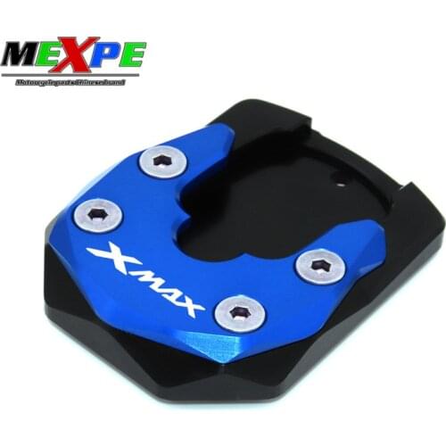 Suitable for Yamaha scooters XMAX125 XMAX300 CNC aluminum alloy side brace enlarged and widened parking feet 2015 2017 2020 2021
