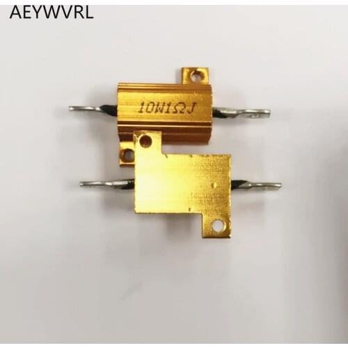 RX24 10W Watt Power Metal Shell Aluminium Gold Resistor 1R 2R 3R 4R 5R 6R 8R 10R 15R 20R 30R 50R 100R 220R 1K