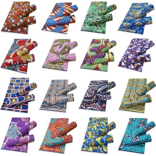 Real Gold Wax Ankara Prints Fabric Sewing African Dress Tissu Patchwork Making Craft Loincloth 100% Cotton Top Quality Material