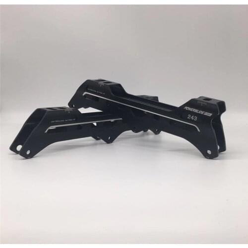 Pleasure tool 243mm 3X110mm street skating frame road show flexible 3 wheel 110mm inline speed skates base for POWRESLIDE race